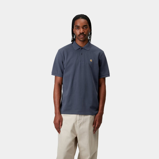 Chase Pique Polo | Dusky Blue