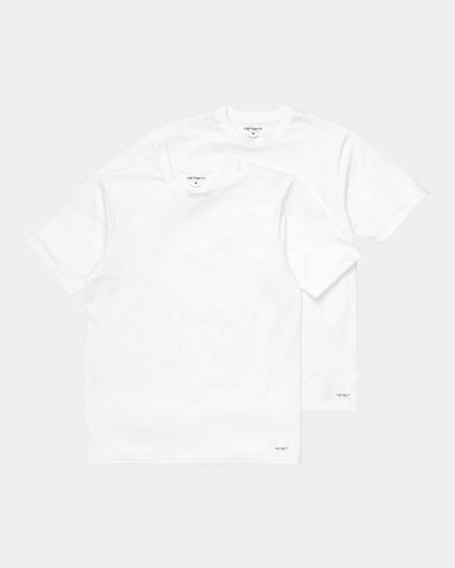 Standard Crew Neck T-Shirt (2 Pack) | White + White