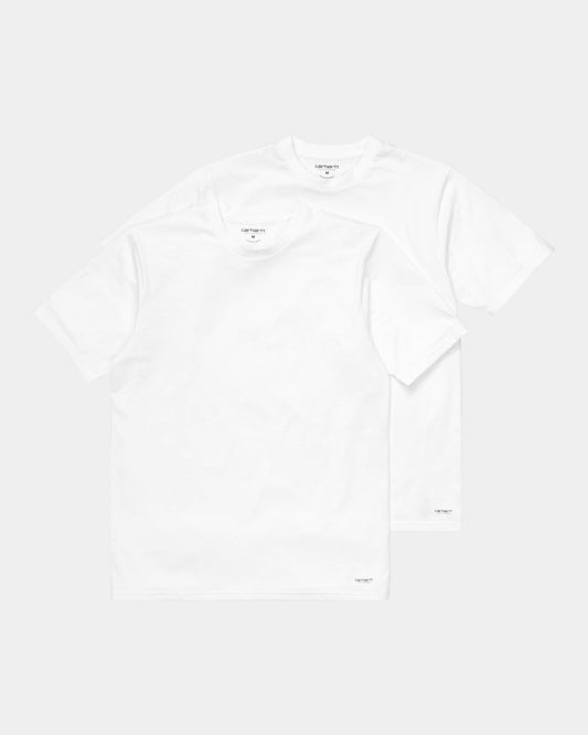 Standard Crew Neck T-Shirt (2 Pack) | White + White
