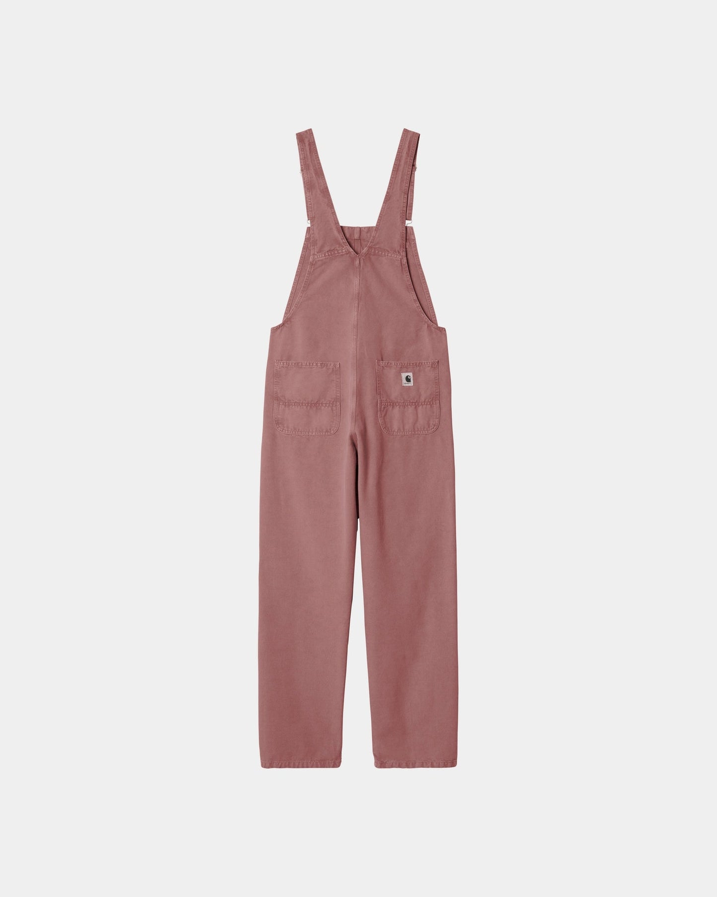 Women's Bib Overall Straight - Canvas | Dusky Pink (stone canvas)