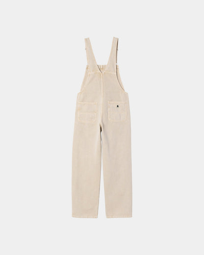 Women's Bib Overall Straight | Dusty Hamilton Brown (chalk wash)